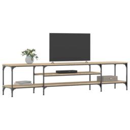Berkfield Home TV Cabinet Sonoma Oak 201x35x45 cm Engineered Wood&Iron - Size: 201 x 35 x 45 cm - thumbnail 1