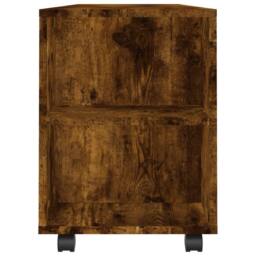 Berkfield Home TV Cabinet Smoked Oak 102x34.5x43 cm Engineered Wood in Brown - thumbnail 7