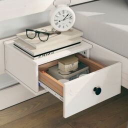 Berkfield Home with Drawer White 180 x 200 cm Wood - thumbnail 5