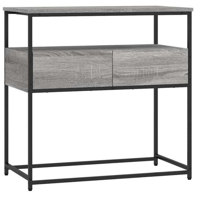 Berkfield Home Console Table Grey Sonoma 75x40x75 cm Engineered Wood - Size: 75 x 40 x 75 cm - image 1