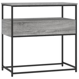 Berkfield Home Console Table Grey Sonoma 75x40x75 cm Engineered Wood - Size: 75 x 40 x 75 cm - thumbnail 8