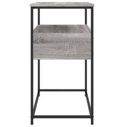 Berkfield Home Console Table Grey Sonoma 75x40x75 cm Engineered Wood - Size: 75 x 40 x 75 cm - thumbnail 7