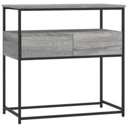 Berkfield Home Console Table Grey Sonoma 75x40x75 cm Engineered Wood - Size: 75 x 40 x 75 cm - thumbnail 1