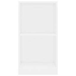 Berkfield Home Bookshelf White 40x24x75 cm Engineered Wood - Size: 40 x 24 x 75 cm - thumbnail 4