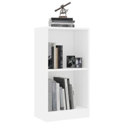 Berkfield Home Bookshelf White 40x24x75 cm Engineered Wood - Size: 40 x 24 x 75 cm - thumbnail 3
