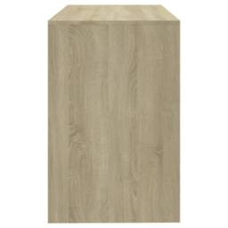 Berkfield Home Desk Sonoma Oak 101x50x76.5 cm Engineered Wood in Beige - thumbnail 6