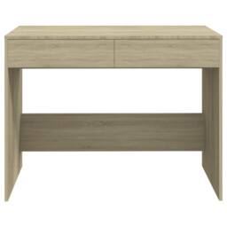 Berkfield Home Desk Sonoma Oak 101x50x76.5 cm Engineered Wood in Beige - thumbnail 5