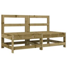 Berkfield Home 6 Piece Garden Lounge Set Impregnated Wood Pine in Brown - thumbnail 3