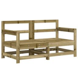 Berkfield Home 6 Piece Garden Lounge Set Impregnated Wood Pine in Brown - thumbnail 4