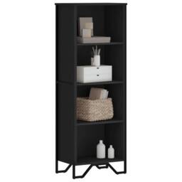 Berkfield Home Bookcase Black 50x31x137.5 cm Engineered Wood - thumbnail 2