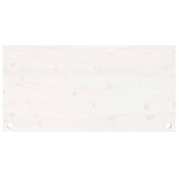 Berkfield Home Desk Top White 110x55x2.5 cm Solid Wood Pine - thumbnail 5