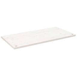 Berkfield Home Desk Top White 110x55x2.5 cm Solid Wood Pine