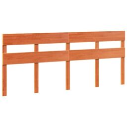 Berkfield Home Bed Frame without Mattress Wax Brown 180x200 cm Super King Solid Wood Pine - thumbnail 5