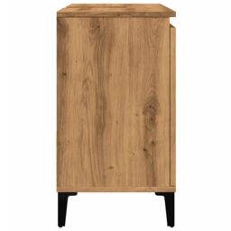 Berkfield Home Sink Cabinet Artisan Oak 65x33x60 cm Engineered Wood in Brown - Size: 65 x 33 x 60 cm - thumbnail 6