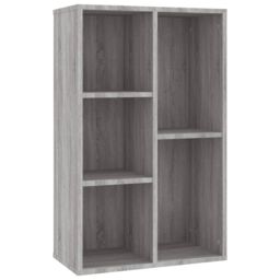 Berkfield Home Book Cabinet/Sideboard Grey Sonoma 50x25x80 cm Engineered Wood - Size: 50 x 25 x 80 cm - thumbnail 2