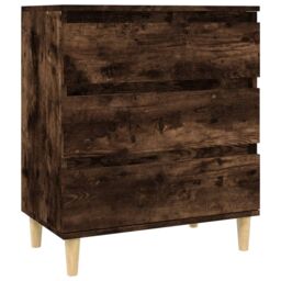 Berkfield Home Sideboard Smoked Oak 60x35x70 cm Engineered Wood in Brown - Size: 60 x 35 x 70 cm - thumbnail 2