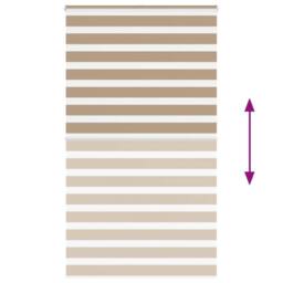 Berkfield Home Elegant Zebra Blind Sand Brown 120x230 cm Fabric Width 115.9 cm P in Light Brown - thumbnail 5