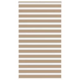 Berkfield Home Elegant Zebra Blind Sand Brown 120x230 cm Fabric Width 115.9 cm P in Light Brown - thumbnail 2