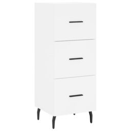 Berkfield Home Highboard White 34.5x34x180 cm Engineered Wood - thumbnail 6