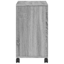 Berkfield Home Side Table with Wheels Grey Sonoma 50x30x55 cm Engineered Wood - Size: 50 x 30 x 55 cm - thumbnail 6