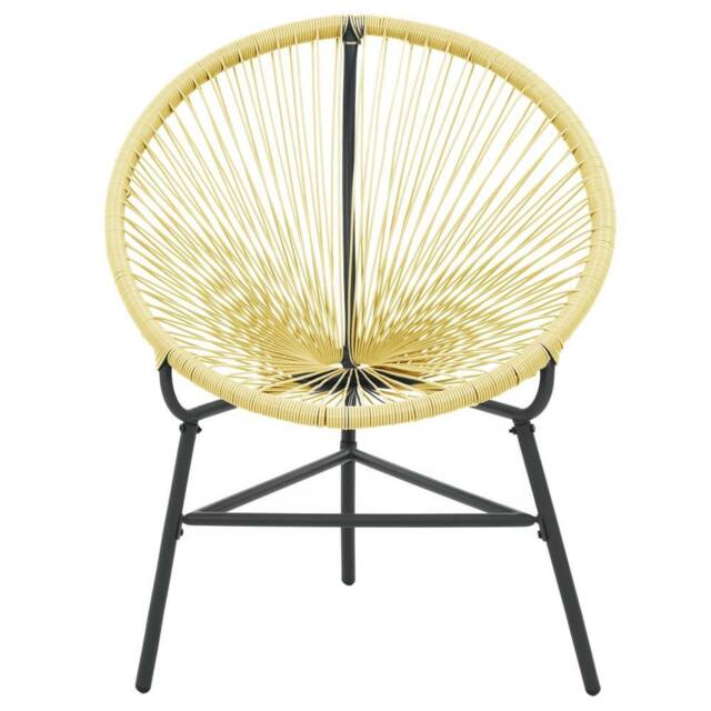 Berkfield Home Modern Garden Acapulco Chair Poly Rattan Beige - image 1