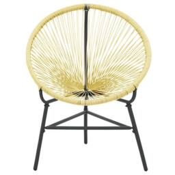 Berkfield Home Modern Garden Acapulco Chair Poly Rattan Beige - thumbnail 1