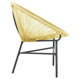 Berkfield Home Modern Garden Acapulco Chair Poly Rattan Beige - thumbnail 5