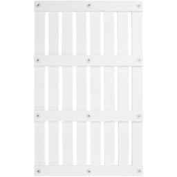 MANTRARAJ Bamboo Bath Mat Anti-Slip Wooden Slatted Duckboard Bath Shower Mat Black in White - thumbnail 3