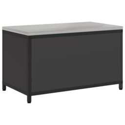 Berkfield Home Kitchen Storage Cabinet with Shelf with Storage with Door Black Steel - thumbnail 8