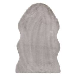 JVL Faux Fur Pelt Rug 60 x 90 cm - Soft Decorative Area Rug, Light Taupe in Light Grey - thumbnail 2