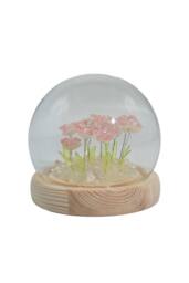 KDMD Floral Glow Garden Dome - 10 Pink Roses with LED Light - thumbnail 1