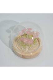 KDMD Floral Glow Garden Dome - 10 Pink Roses with LED Light - thumbnail 3