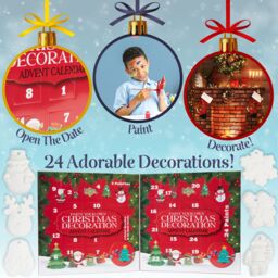kreativekraft Men's Paint Your Own 24 Piece Ornament Advent Calendar - thumbnail 5