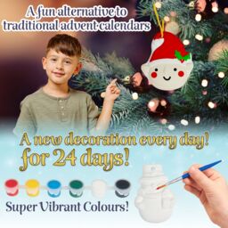 kreativekraft Men's Paint Your Own 24 Piece Ornament Advent Calendar - thumbnail 4