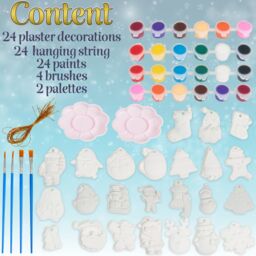 kreativekraft Men's Paint Your Own 24 Piece Ornament Advent Calendar - thumbnail 6