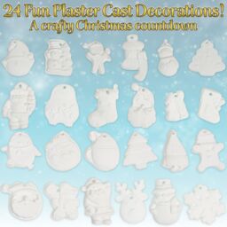 kreativekraft Men's Paint Your Own 24 Piece Ornament Advent Calendar - thumbnail 3
