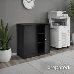 tectake Filing Cabinet in Black - Size: 1 Pack - thumbnail 8