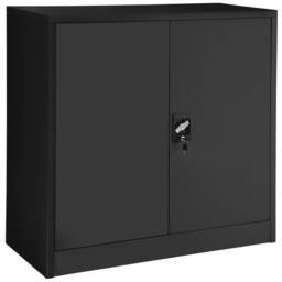tectake Filing Cabinet in Black - Size: 1 Pack - thumbnail 1