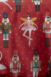 Fusion 'Nutcracker' Festive Character Print Duvet Cover Set in Red - Size: King - thumbnail 3