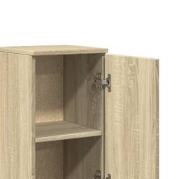 Berkfield Home 3 Piece Bathroom Furniture Set Sonoma Oak Engineered Wood in Light Brown - thumbnail 8