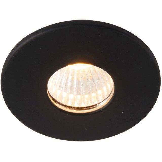 Loops Mini Recessed Downlight Fixture - 4W Warm White COB LED Driver - Matt Black - image 1