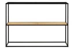 Orsina Minimalist Design Rectangular Console Table, Versatile & Functional Hallway Table, Sleek Outdoor Table in Black - thumbnail 6