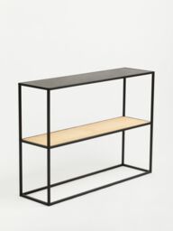 Orsina Minimalist Design Rectangular Console Table, Versatile & Functional Hallway Table, Sleek Outdoor Table in Black - thumbnail 4
