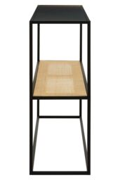 Orsina Minimalist Design Rectangular Console Table, Versatile & Functional Hallway Table, Sleek Outdoor Table in Black - thumbnail 3
