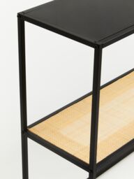 Orsina Minimalist Design Rectangular Console Table, Versatile & Functional Hallway Table, Sleek Outdoor Table in Black - thumbnail 5