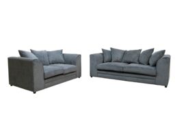Furniture 786 Casper Fabric 3&2 Seater Sofa Set in Grey - thumbnail 1