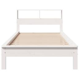 Berkfield Home Decorative Bookcase Bed without Mattress White 90x190 cm Single S - thumbnail 4
