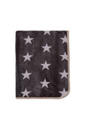 Helena Springfield 'Star' Fleece Throw in Charcoal - Size: 140 cm x 180 cm - thumbnail 1