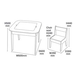 Liberty House Toys 3 in 1 Storage Table & Chair Set in Beige - thumbnail 6