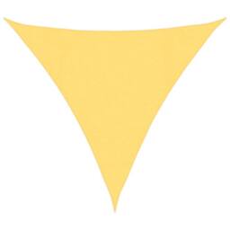 Berkfield Home Sunshade Sail 160 g/m ² Beige 4x4x4 m HDPE in Lemon - thumbnail 3